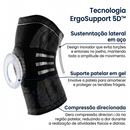 Joelheira Esportiva 5D com Anel de Silicone - imagem 4