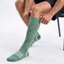 Meia de Compressão 20-30 mmHg Cano Alto para Esqui, Ciclismo e Corrida